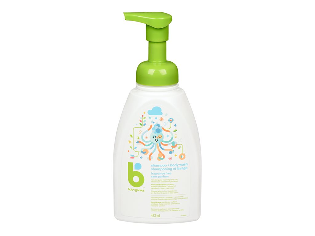 Babyganics Conditioning Shampoo & Body Wash - Fragrance Free - 473ml