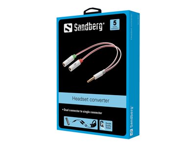 SANDBERG Headset converter Dual - Single