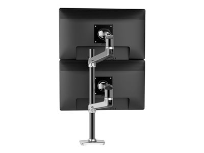 Ergotron LX - Mounting kit (tall pole, dual stacking arm) - for 2 LCD displays - aluminum, steel 