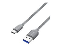 Nevox USB 3.0/ USB 3.1 USB Type-C kabel 2m Grå Sølv