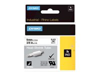 DYMO IND - tubing label cartridge - 1 roll(s) - Roll (0.9 cm x 1 m)