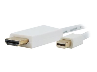 Comprehensive Adapter cable Mini DisplayPort male to HDMI male 15 ft snow white