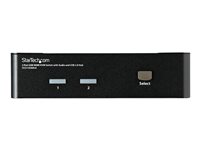 Startech 2 Port USB HDMI KVM Switch with Audio and USB 2.0 Hub - 1080p (1920 x 1200), Hotkey Support - Dual Port Keyboard Vid