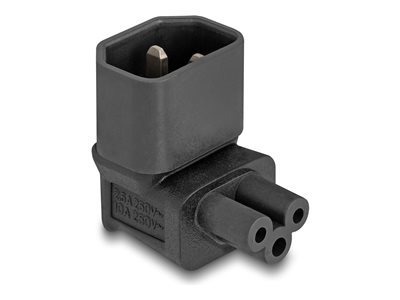 DELOCK Netzadapter IEC 60320 - C14 auf C5, Stecker / Buchse - 80471