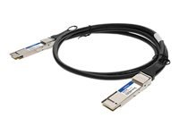 AddOn - 200GBase-CU direct attach cable - TAA Compliant - QSFP-DD to QSFP-DD - 3.3 ft - twinaxial - passive - for Dell PowerSwitch S5212, S5224; Dell EMC Networking S5224, S5232; PowerSwitch S5212, S5224