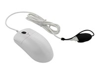 Seal Shield Silver Storm Waterproof Mouse optical 2 buttons wired USB white