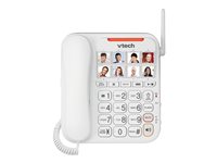 VTech CareLine Amplified Corded/Cordless Phone with Answering System and Caller ID - White - SN5147