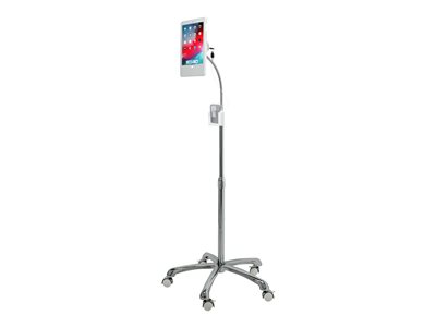 CTA Heavy-Duty Security Floor Stand Cart for tablet lockable screen size: 9.7INCH 