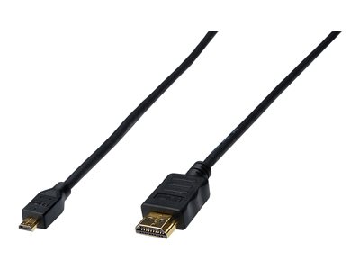 DIGITUS HDMI High Speed mit Ethernet Anschlusskabel, 1m, sw - AK-330115-010-S