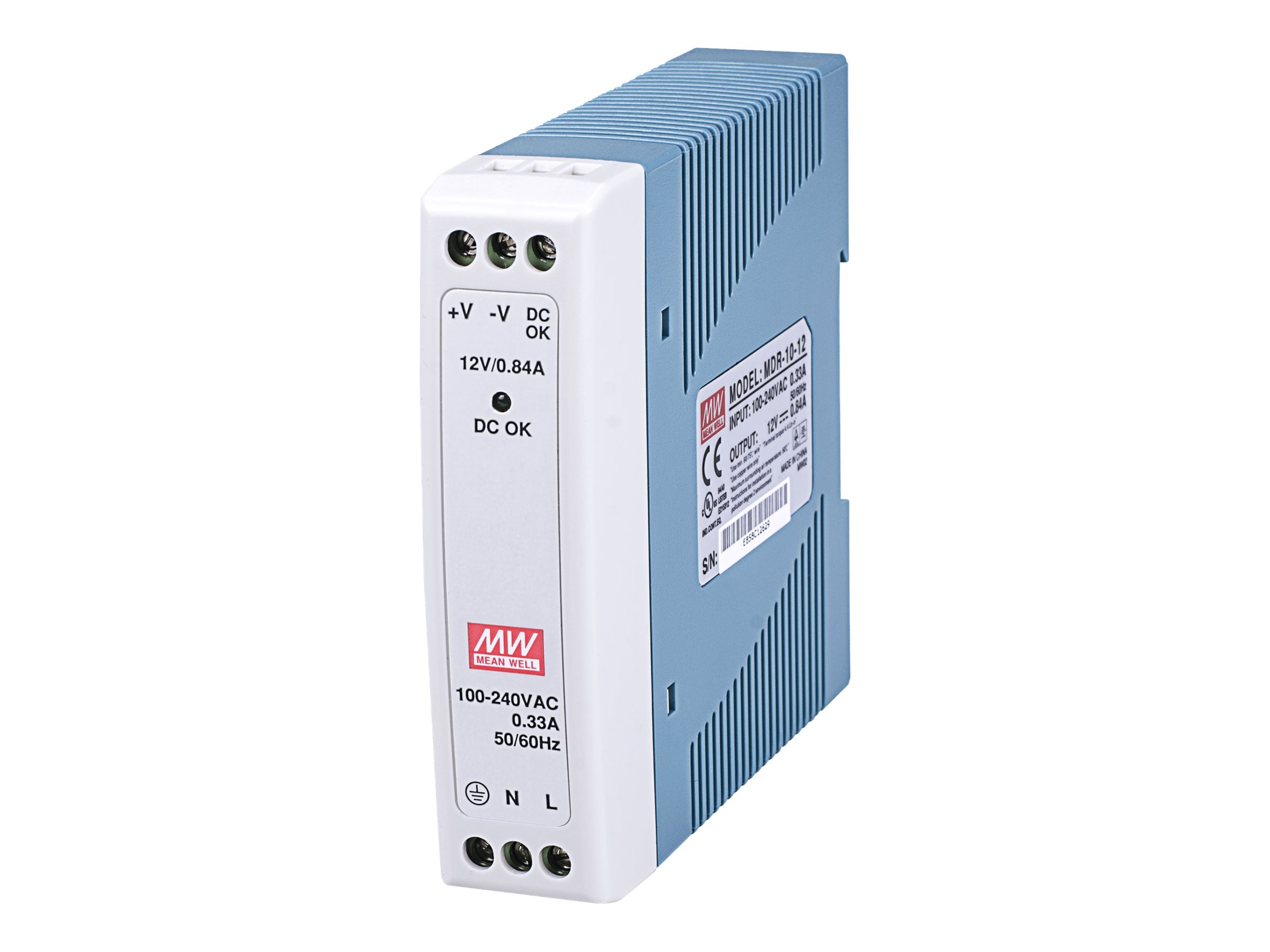 Mean Well MDR-10-12 - Power adapter (DIN rail mountable)
