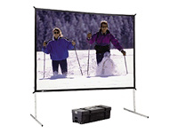Da-Lite Fast-Fold Deluxe Screen Series Portable Folding Frame Projection Screen - 158