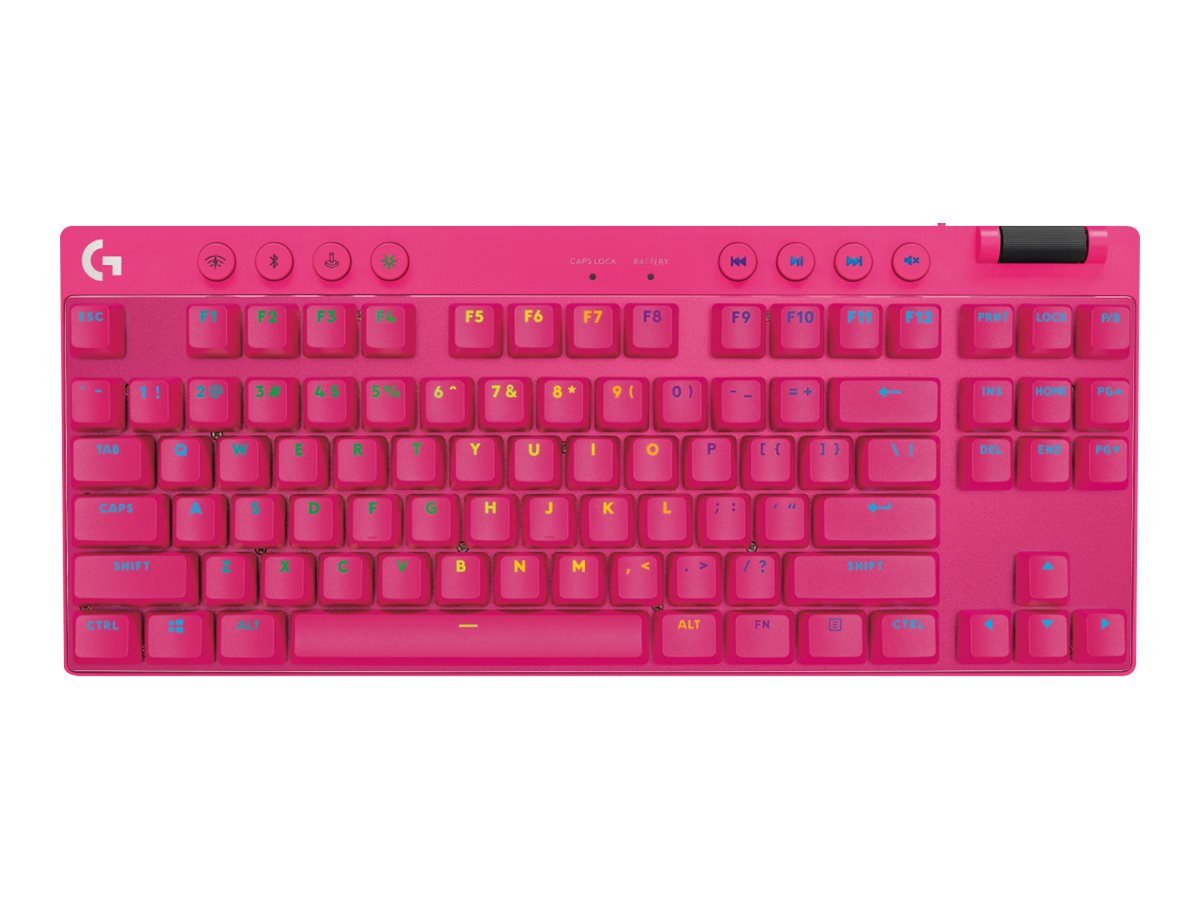 Logitech G PRO X TKL - klávesnice - QWERTY - britská - růžová Vstupní zařízení