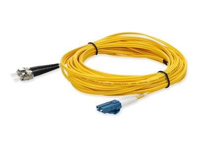 AddOn 1m LC to ST OS1 Yellow Patch Cable