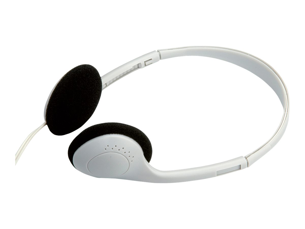 VALUE Stereo Kopfhörer mit Lautstärkeregler grau