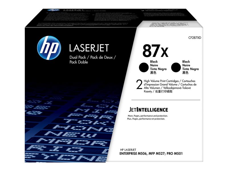 HP 87X LaserJet Toner cartouches Noir 2p