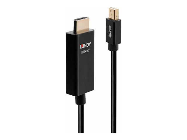 LINDY 3m Active Mini DP to HDMI Adapter