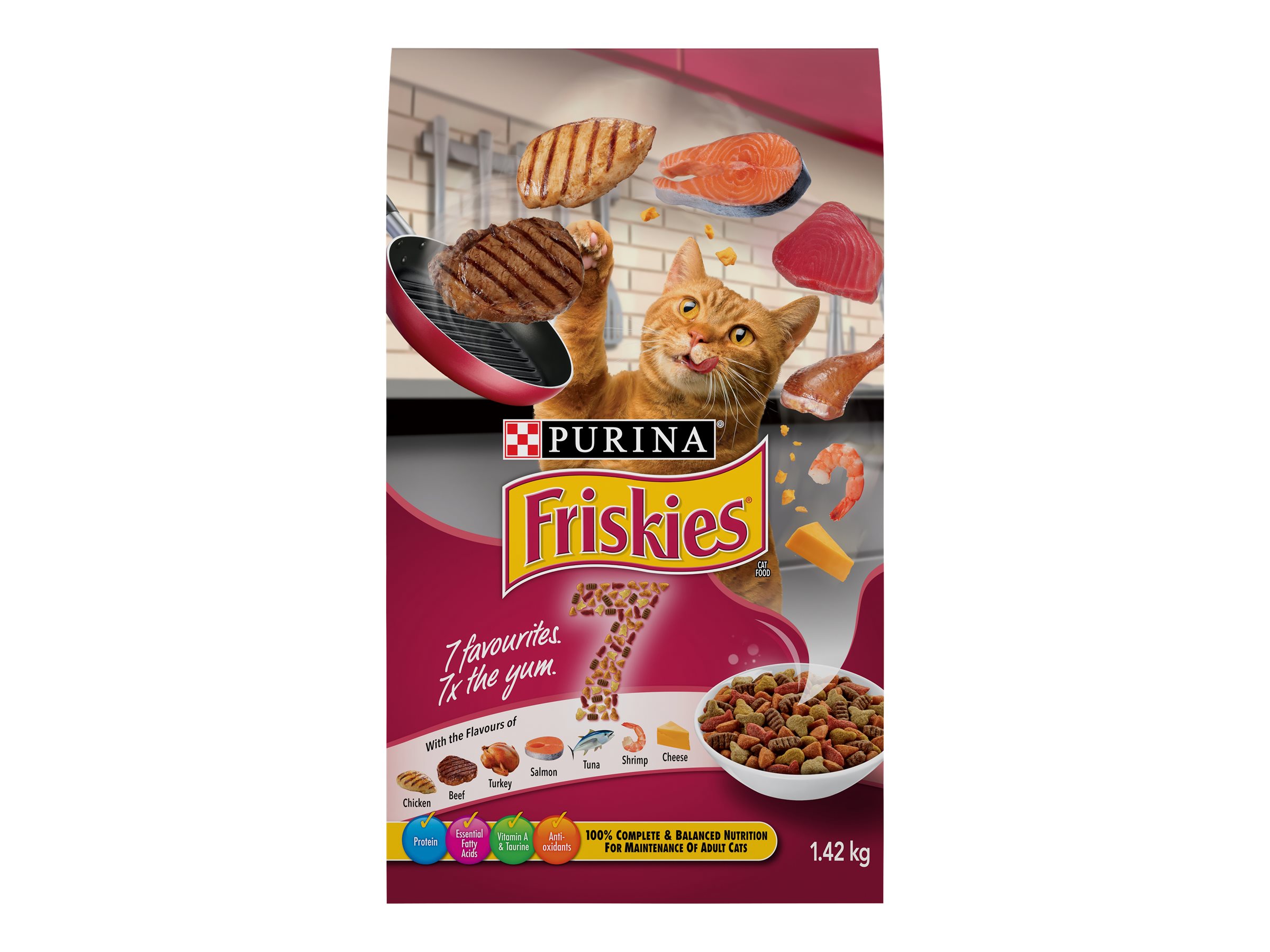 Purina friskies 7 store dry cat food