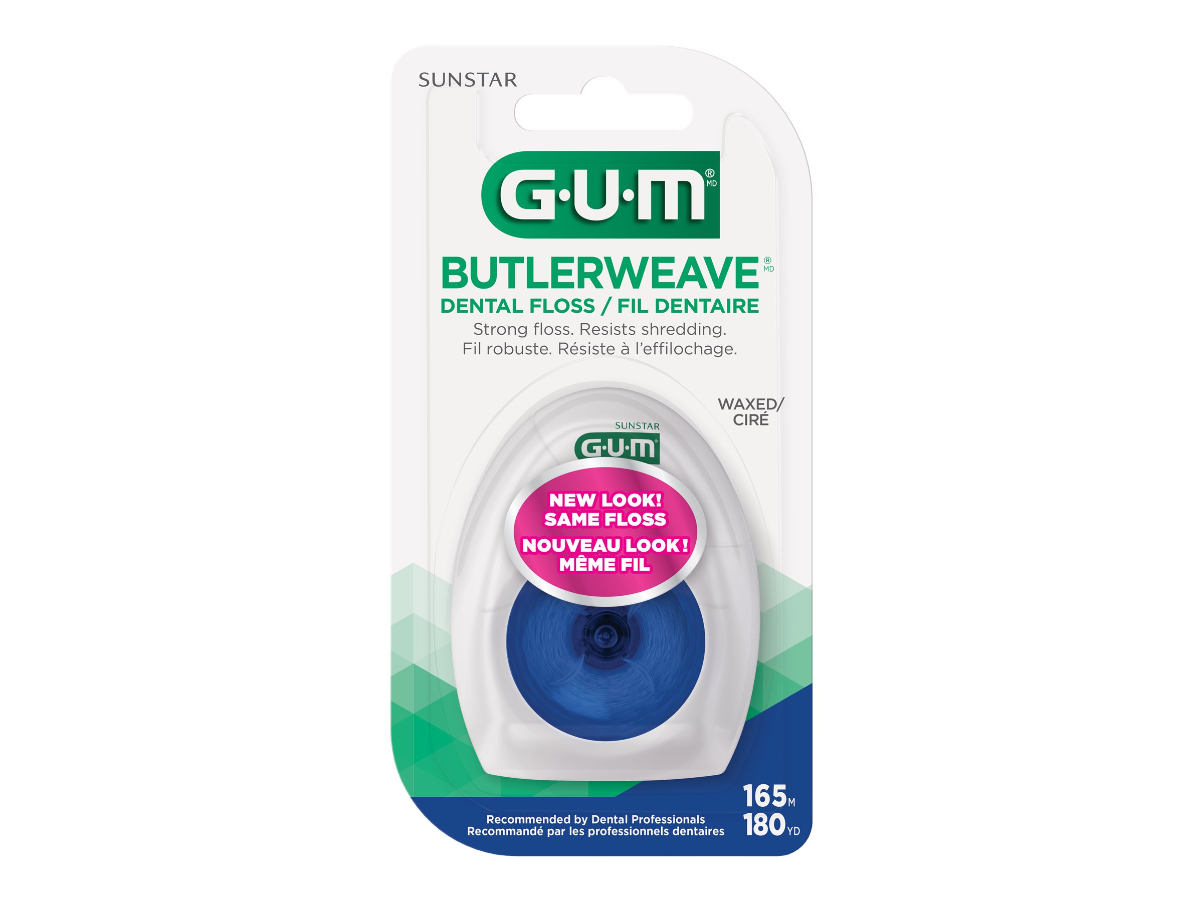 GUM ButlerWeave Dental Floss - Waxed - 165m