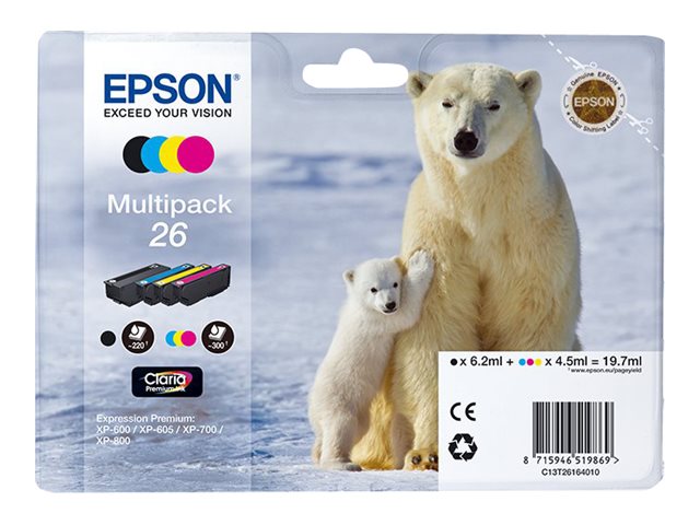 EPSON 3LB 26 ink cartridge black w/s