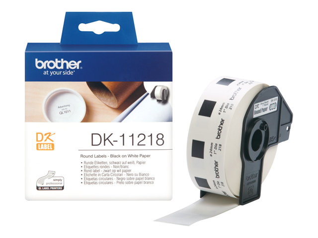 BROTHER DK11218 roundly labels white