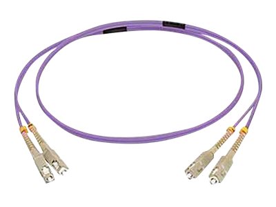 C2G 20m SC/SC OM4 LSZH Fibre Patch - Purple - patch kabel - 20 m - 20 m - purpurová