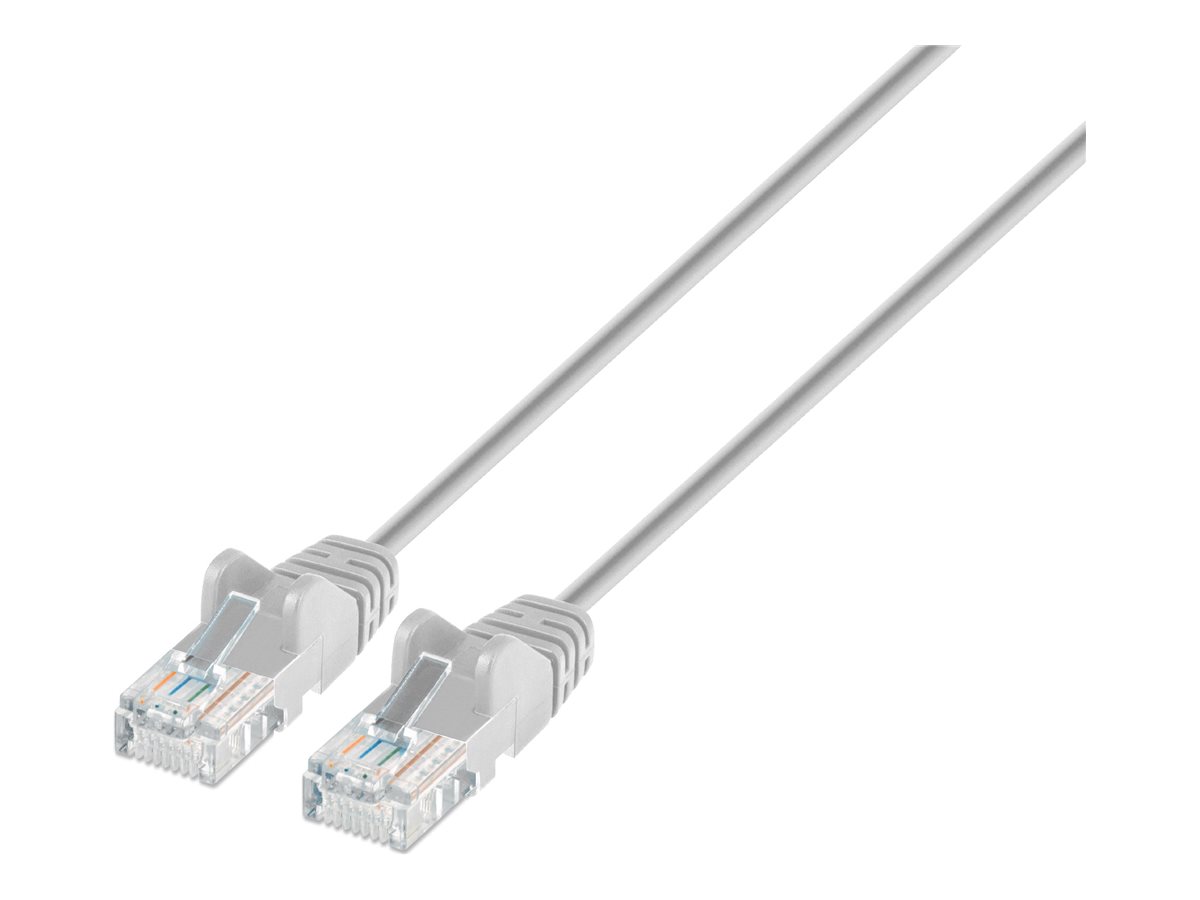 CAT6 U/UTP SLIM NETWORK PATCH CABLE, 14 FT., WHITE