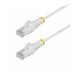 StarTech.com 50ft White Slim CAT6 Ethernet Cable, Snagless, 28AWG, LSZH