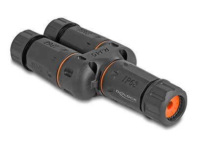DELOCK Kabelverbinder Y-Adapter RJ45 Buchse zu 2xRJ45 Buchse
