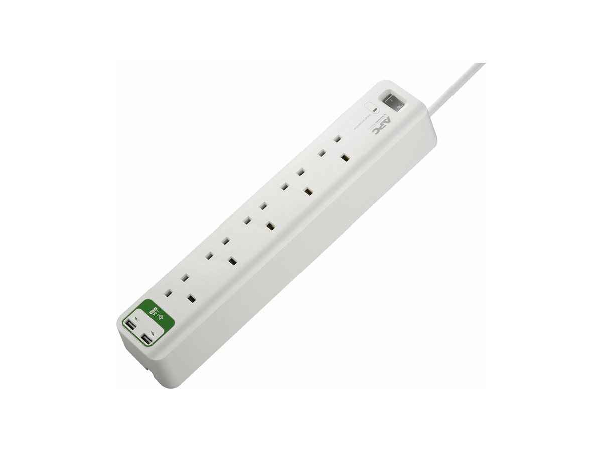 SurgeArrest 5 outlets w 2x USB 230V UK
