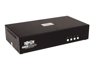 Tripp Lite Secure KVM Switch 4-Port Dual-Monitor HDMI 4K NIAP CAC PP3.0 TAA