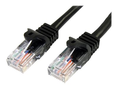 StarTech.com 2m Black Cat5e / Cat 5 Snagless Patch Cable