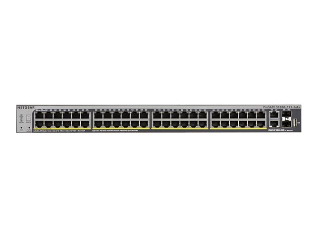 NETGEAR Smart S3300-52X-PoE+ - switch - 52 ports - smart - rack