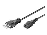 MicroConnect Strøm IEC 60320 C13 Effekt CEI 23-16/VII (male) Sort 1.8m Strømkabel