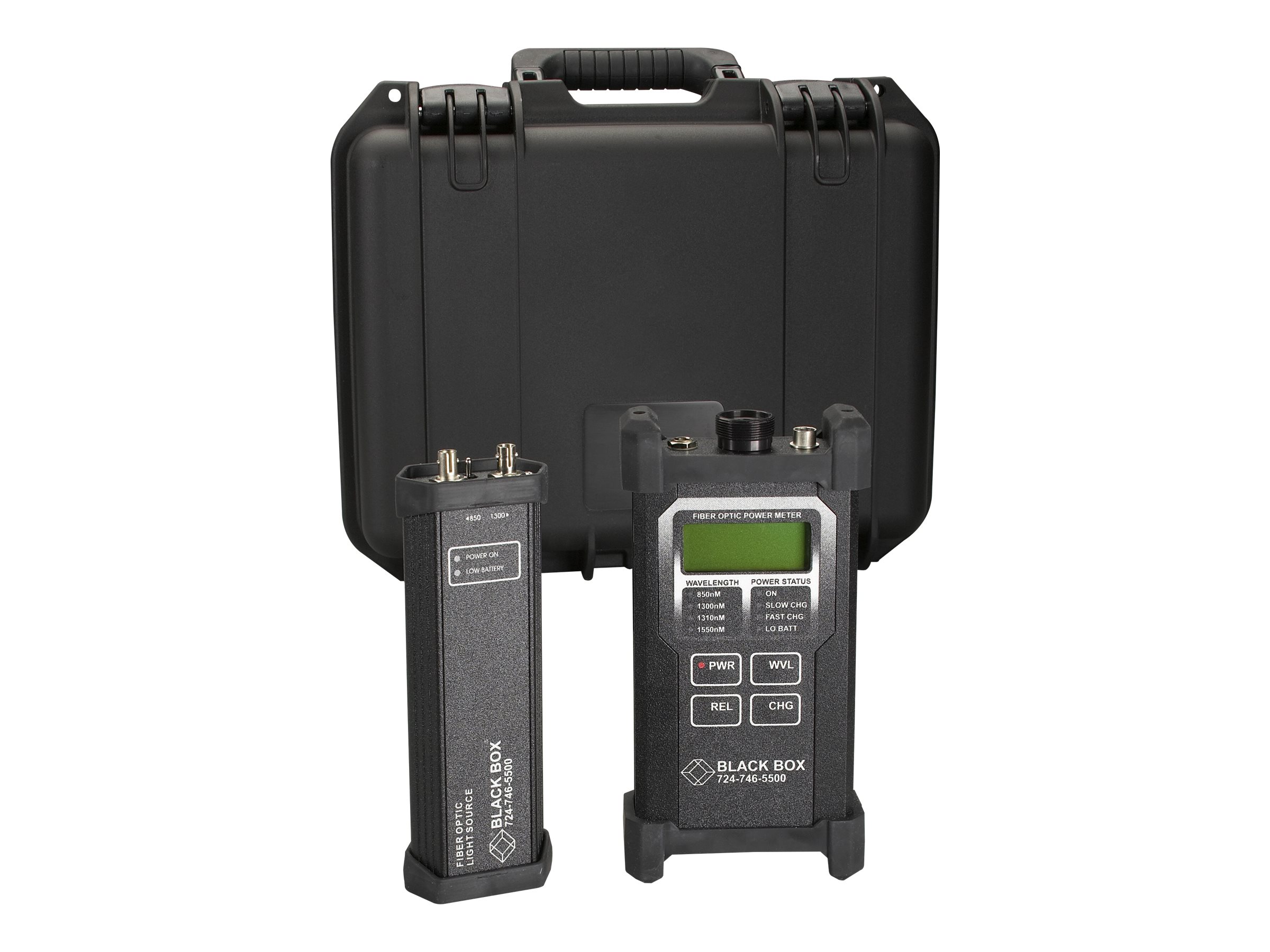 Black Box Fiber Optic Power Meter and LED Source Kit