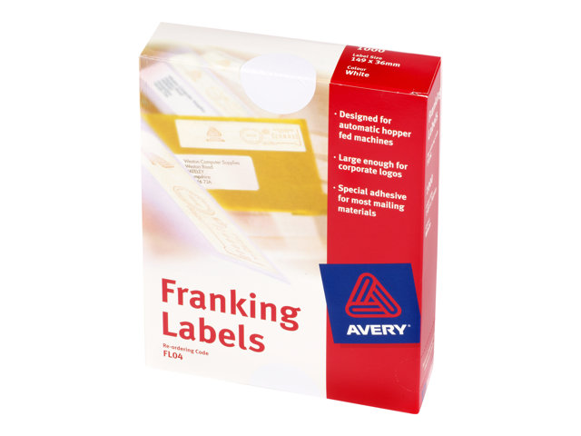 Frank Label Avery Franking Labels - franking labels - 25 label(s) - 140 x 38 mm ...