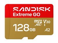 SanDisk Extreme Go - flash memory card - 128 GB - microSDHC UHS-I