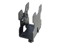 Ergotron - Support mini PC - montable sous bureau, montable sur poteau, montage sur rail mural, possibilité de montage sur support VESA - noir 