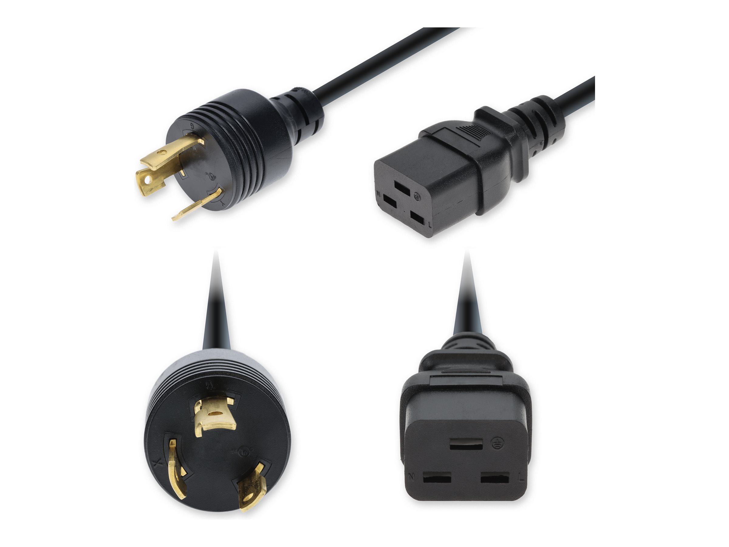 AddOn - Power cable - NEMA L6-30P to IEC 60320 C19