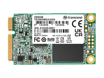 SSD 256GB Transcend MSA220S mSATA 3D NAND, SATA3 - TS256GMSA220S