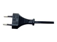 Manhattan Europlug (strøm CEE 7/16) (male) - Strøm IEC 60320 C7 Sort 1.8m Strømkabel