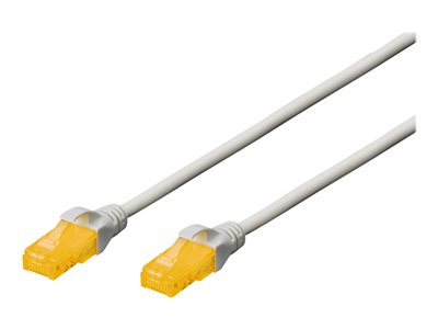 DIGITUS Patchkabel RJ45 U/UTP Cat6A 1.00m grau o. Hebelschu Polybeutel - DK-1613-A-010