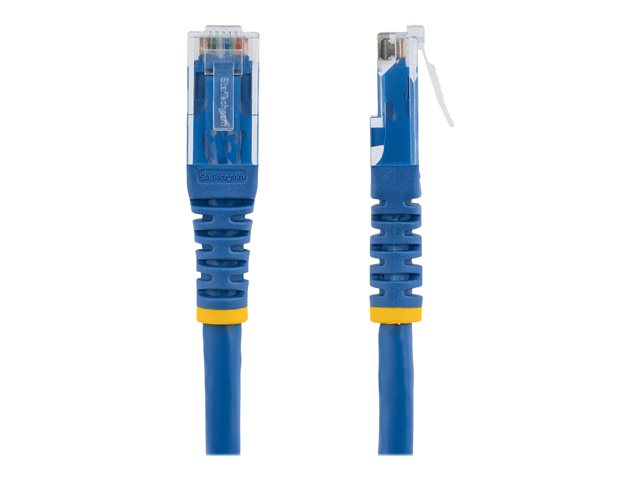 StarTech.com 7ft CAT6 Ethernet Cable, 10 Gigabit Molded RJ45 650MHz 100W PoE Patch Cord, CAT 6 10GbE UTP Network Cable with Strain Relief, Blue, Fluke Tested/Wiring is UL Certified/TIA - Category 6 - 24AWG (C6PATCH7BL)