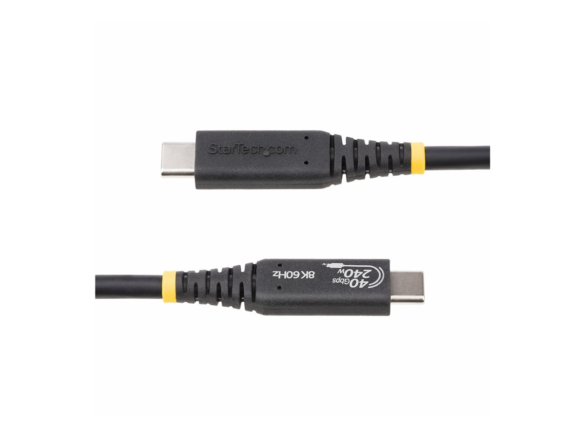StarTech.com 50cm (1.6ft) USB4 Cable, USB-IF Certified USB-C Cord 40Gbps - USB kabel typ C - USB-C do USB-C - 50 cm – foto 3
