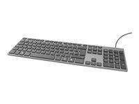 DELTACO TB-801 Tastatur Saks Kabling Pan Nordic