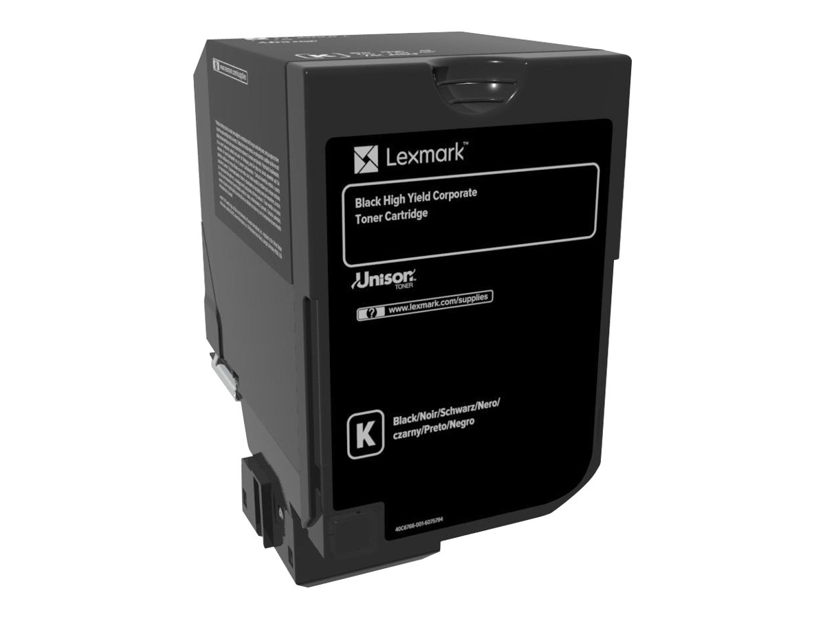 An image of Lexmark - High Yield - black - original - toner cartridge - LCCP, LRP, Lexmark Corporate