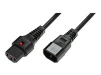 MicroConnect Power IEC 60320 C13 Strøm IEC 60320 C14 Sort 5m Forlængerkabel til strøm