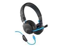JLab Audio Play Gaming Headset on-ear Bluetooth wireless black/blue