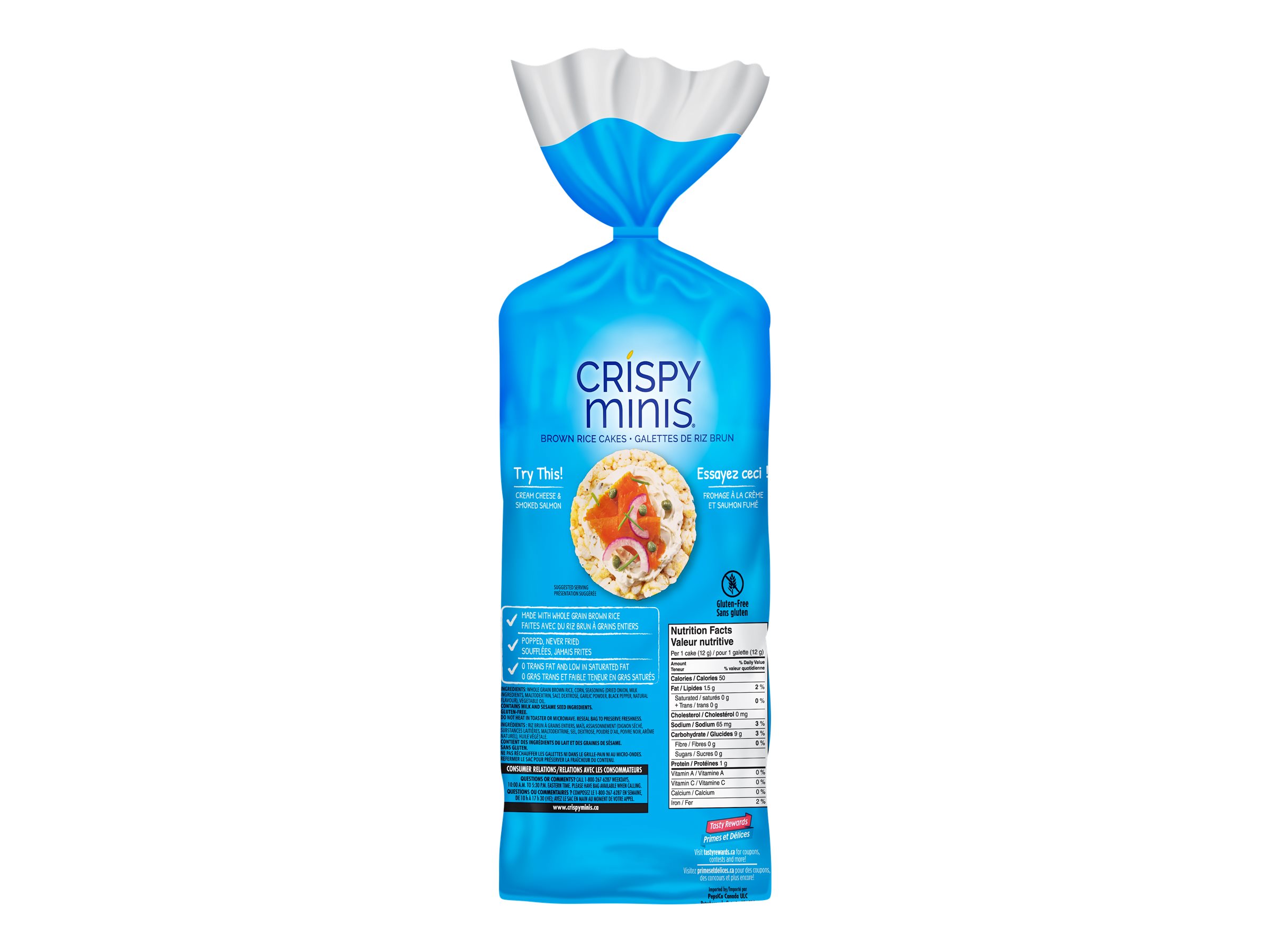 Quaker Crispy Minis Rice Cakes - Everything - 168g