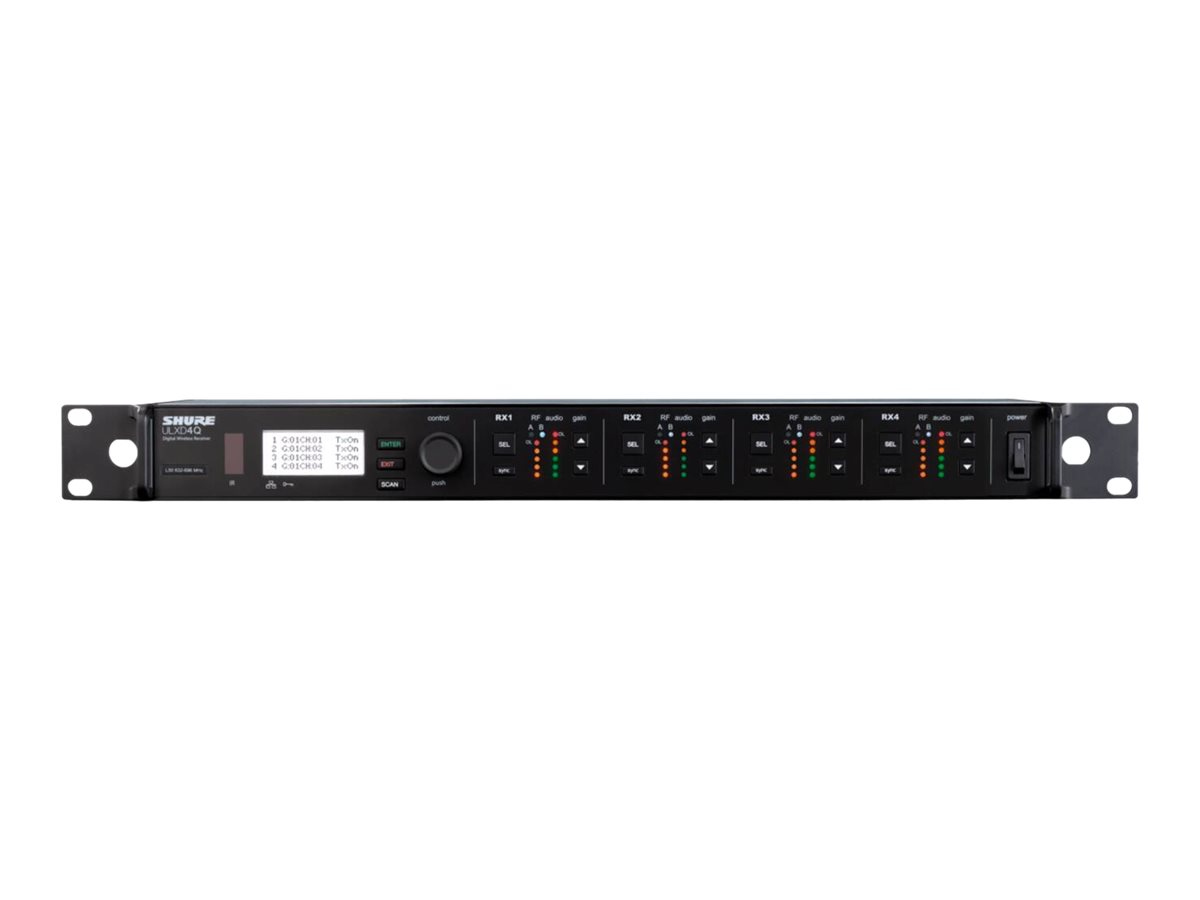 SHURE ULXD4QGV=-J50A QUAD DIGITAL WIRELESS RECEIVER