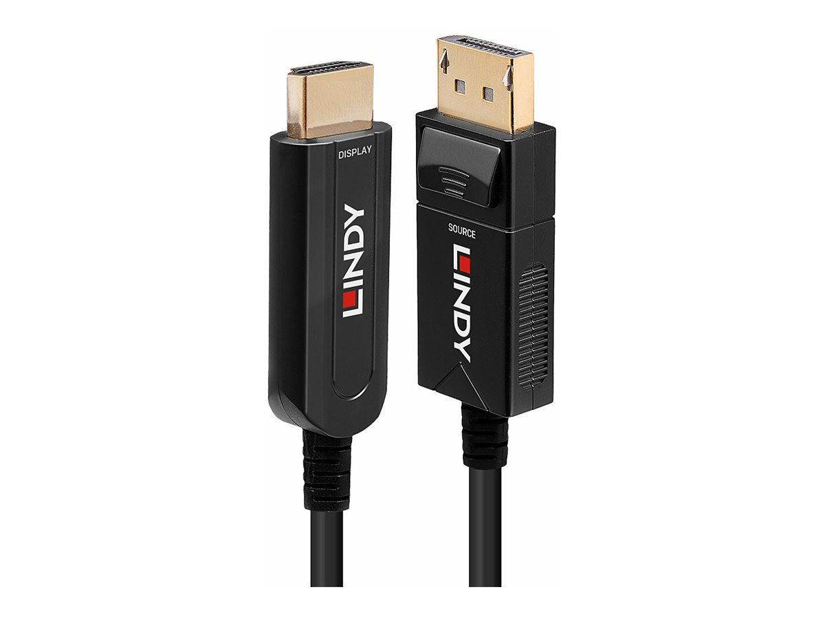 LINDY DP 1.2 to HDMI 18G AOC Cable 10m